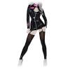 Insistline - Datex Strapshemd & Stulpen im Military-Style schwarz-pink - Gr. S