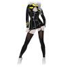 Insistline - Datex Strapshemd & Stulpen im Military-Style schwarz-gelb - Gr. S
