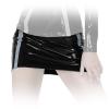 Insistline - Ultrakurzer Datex Minirock im Military-Style schwarz-grau - Gr. S