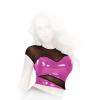 Insistline - Elegantes Datex Top mit Tll-Einstzen pink - Gr. S
