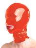 Anita Berg - Latex Zip-Kopfmaske mit ffnung rot - Gr. L