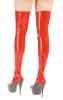 Anita Berg - Hautenge Latex Overknee Strmpfe rot - Gr. L