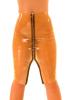 Anita Berg - Sexy kurzer Latex-Rock mit Zip transparent - Gr. L