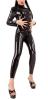 Anita Berg - Sexy Latex Zip-Overall / Catsuit schwarz - Gr. L