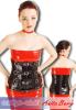 Anita Berg - Latex Corsage Schnallen-Mieder schwarz - Gr. L