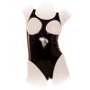Anita Berg - Scharfer Latex Body ouvert schwarz - Gr. 3XL