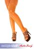 Anita Berg - Latex Strmpfe / Overknees ohne Fu transparent - Gr. L