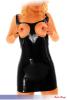 Anita Berg - Heies Latex Minikleid ouvert schwarz - Gr. 3XL