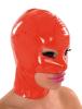 Anita Berg - Latex Zip-Kopfmaske mit Augen-Mund-Kinn-ffnung rot - Gr. L
