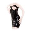 Anita Berg - Trgerloses Latex Zip-Minikleid Brust ouvert schwarz - Gr. S