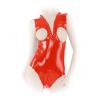 Anita Berg - Erotischer Latex Zip-Body ouvert mit Rschen rot - Gr. S