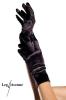 Leg Avenue - Elegante kurze Satin Handschuhe schwarz - Gr. S-L