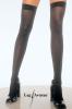 Leg Avenue - Blickdichte halterlose Strmpfe schwarz - Gr. S-L