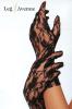 Leg Avenue - Elegante kurze Spitzen Handschuhe wei - Gr. S-L