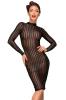 Noir Handmade - Atemberaubendes knielanges Tll-Kleid schwarz - Gr. S