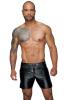 Noir Handmade - Herren Wetlook Shorts mit elastischem Bund schwarz - Gr. XXL