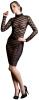 Noir Handmade - Elegantes Top & Rock Set aus zarter Spitze schwarz - Gr. M