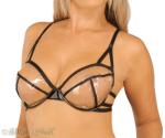 Ledapol - Scharfer transparenter Fetisch Lack Bgel BH