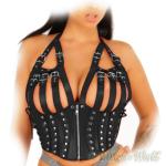 Ledapol - Echt Leder Harness Corsage mit Neckholder