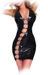 Insistline - Erotisches Datex Neckholder Riemen Minikleid