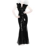 Insistline - Bodenlanges enges Datex Volant-Kleid mit Zip