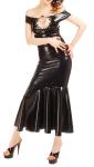 Anita Berg - Elegantes Latex Carmen Kleid