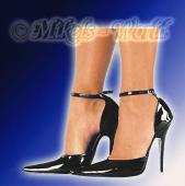 Ledapol - Glanz Lack Riemen Pumps Lady schwarz