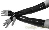 Ledapol - Gl�nzende extralange Lack Handschuhe