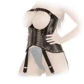 Ledapol - Echt Leder Harness Schnr Straps Corsage ouvert