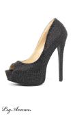 Leg Avenue - Glitzernde Glamour Seiden Peep Toes Pumps in diversen Farben