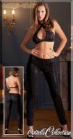 hier klicken für eine vergrösserte Darstellung von Glitzer Neckholder Top & Leggings schwarz