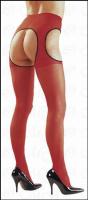 hier klicken für eine vergrösserte Darstellung von Sex-Strumpfhose ouvert feurig Rot