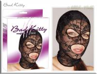 hier klicken für eine vergrösserte Darstellung von Bad Kitty - Kopfmaske aus Spitze mit Augen- und Mundffnungen schwarz - Gr. S-L