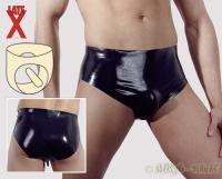 hier klicken für eine vergrösserte Darstellung von Latex Slip mit Plug schwarz