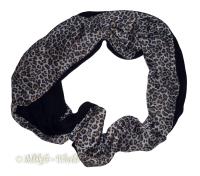 hier klicken für eine vergrösserte Darstellung von Leo-Look Damen Loopschal - Schlauchschal Leoparden-Design