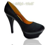 hier klicken für eine vergrösserte Darstellung von Eleganter Plateau Pumps Kate schwarz