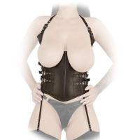 hier klicken für eine vergrösserte Darstellung von Ledapol - Echt Leder Unterbrust Korsett / Corsage