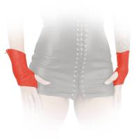 hier klicken für eine vergrösserte Darstellung von Ledapol - Edle kurze Leder Handschuhe mit Zip