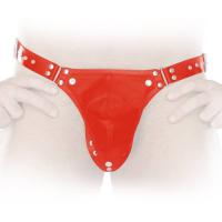 hier klicken für eine vergrösserte Darstellung von Ledapol - Echt Leder Harness Penis Schnr-Slip mit Nieten