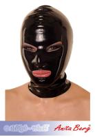 hier klicken für eine vergrösserte Darstellung von Anita Berg - Latex Kopfmaske mit Augen- und Mundffnungen