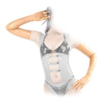 hier klicken für eine vergrösserte Darstellung von Anita Berg - Hautenge lange Latex Handschuhe transparent