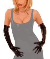 hier klicken für eine vergrösserte Darstellung von Anita Berg - Lange Latex Handschuhe / Gloves mit Zip