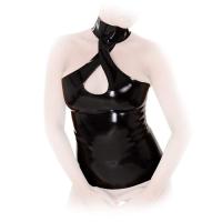 hier klicken für eine vergrösserte Darstellung von Anita Berg - Latex Neckholder Shirt / Top mit Halsband