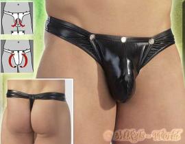 Cooler Wetlook Glanz Swell String schwarz