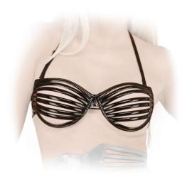 Ledapol - Lack Neckholder BH ouvert schwarz