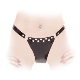 Anita Berg - Scharfer Latex Nieten String