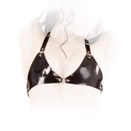 Anita Berg - Rassiger scharfer knapper Latex BH mit Nieten