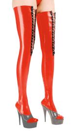 Anita Berg - Latex Schnr Zip-Overknees