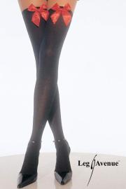 Leg Avenue - Halterlose Strmpfe Satin Schleife in diversen Farben