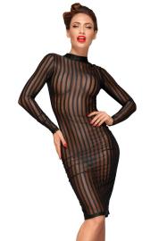 Noir Handmade - Atemberaubendes knielanges Tll-Kleid schwarz